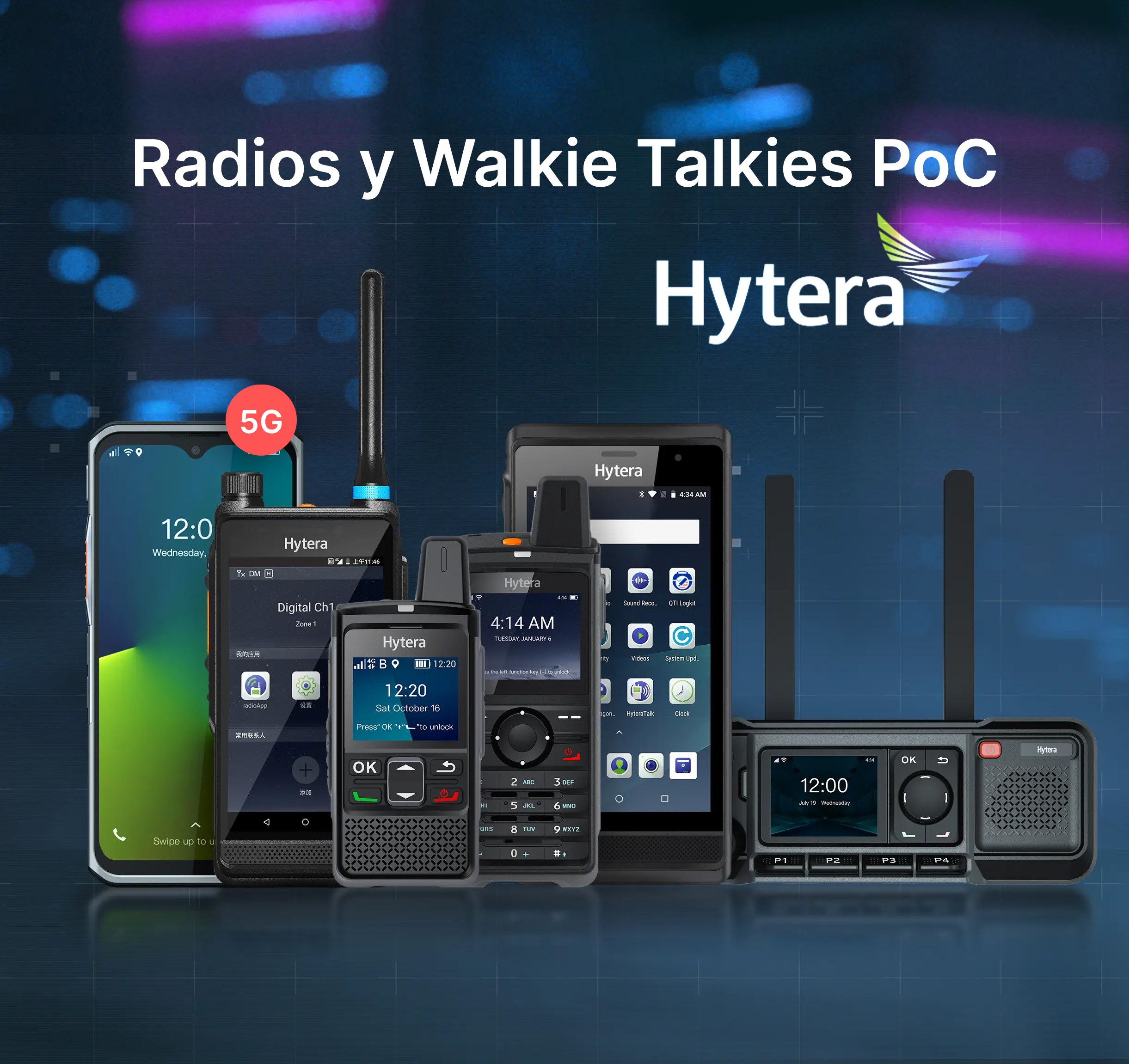 radios y walkie talkies PoC de Hytera